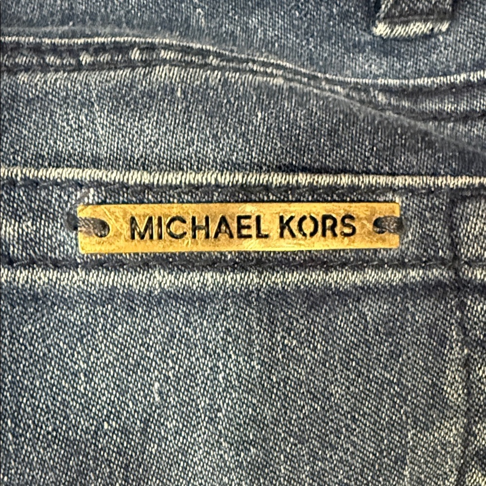 Michael Kors Indigo Relaxed Women Spring Crop Fit Jeans - Picture 8 of 13
